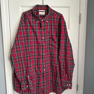 Big and Tall Tartan Plaid Button Down